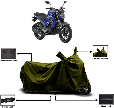 Amexride Two Wheeler Cover for Yamaha(FZ-FI BS6, Green)