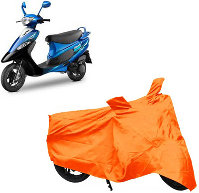 ROYAL AUTO MART Two Wheeler Cover for TVS(Scooty Pep Plus, Orange)
