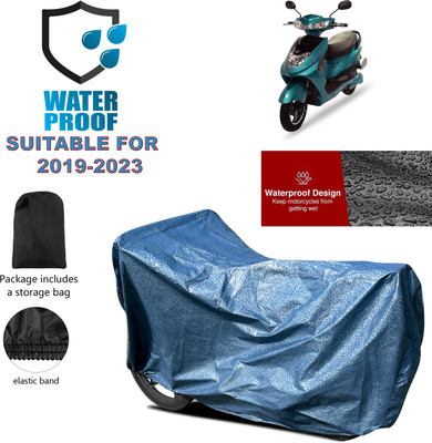 GOSHIV-car and bike accessories Waterproof Two Wheeler Cover for Okinawa(R30 electric scooter, Blue)