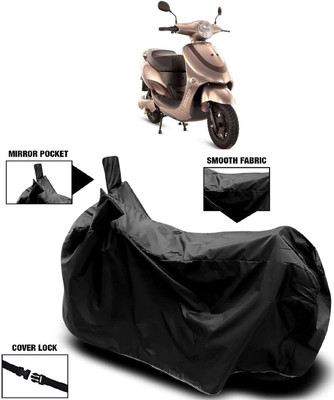 MMSSTAR Waterproof Two Wheeler Cover for Hero Electric(Electric Photon, Black)