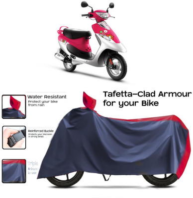 WMIZEXA Two Wheeler Cover for TVS(Scooty Pep+, Red, Blue)