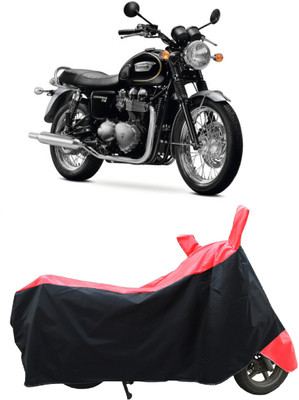 Coxtor Two Wheeler Cover for Triumph(Bonneville T120 Black, Red)