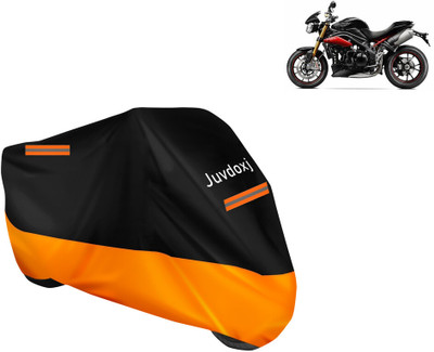 Juvdoxj Waterproof Two Wheeler Cover for Triumph(Speed Triple ABS, Orange)