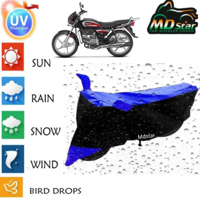 Mdstar Waterproof Two Wheeler Cover for Hero(Electric NYX, Blue)