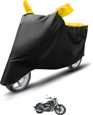 Caronix Waterproof Two Wheeler Cover for Royal Enfield(Meteor, Yellow)