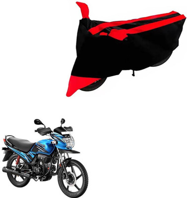 DeepShakshi AUTOMOTIVE Two Wheeler Cover for Hero(Passion Pro, Black, Red)