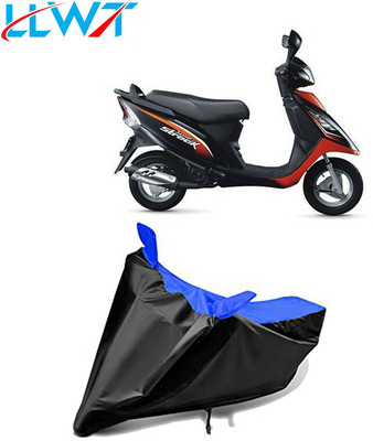 KPIND Waterproof Two Wheeler Cover for TVS(Streek, Black, Blue)