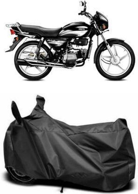 MMSSTAR Waterproof Two Wheeler Cover for Hero(Splendor Plus, Black)