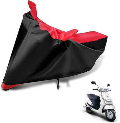 AutoGalaxy Waterproof Two Wheeler Cover for Mahindra(Duro 125, Red, Black)