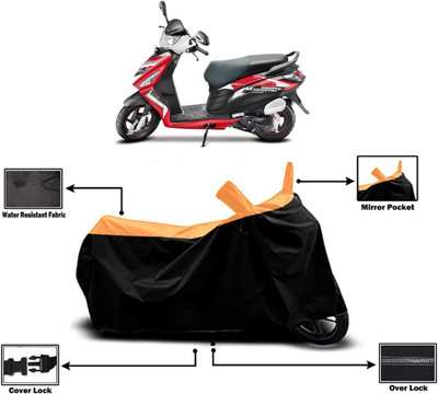 Amexride Two Wheeler Cover for Hero(Maestro Electric, Orange)