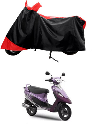 GROFATIK Two Wheeler Cover for TVS(Pep Plus, Red)
