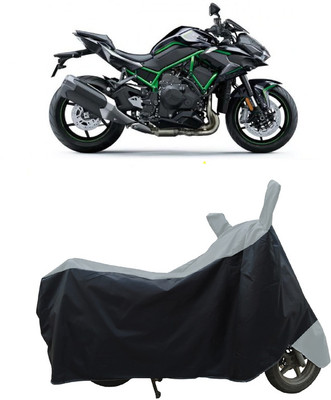 Coxtor Waterproof Two Wheeler Cover for Kawasaki(ZH2 BS6, Grey)
