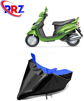RRZ Waterproof Two Wheeler Cover for Mahindra(Rodeo RZ, Black, Blue)