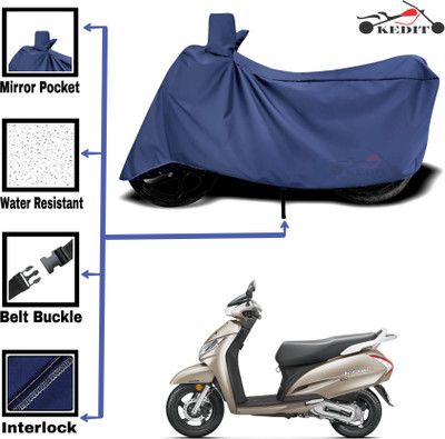 KEDIT Two Wheeler Cover for Honda(Activa 125, Blue)