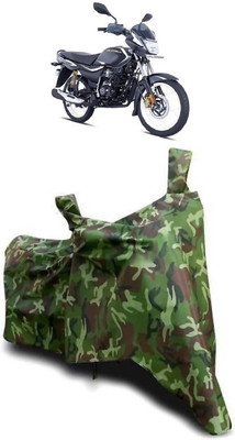 ATBROTHERS Waterproof Two Wheeler Cover for Bajaj(Platina 110, Multicolor, Green)