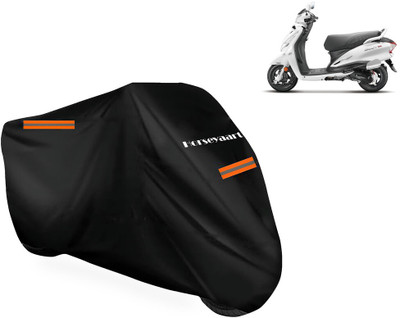 Horseyaart Waterproof Two Wheeler Cover for Hero(Duet 125CC, Black)