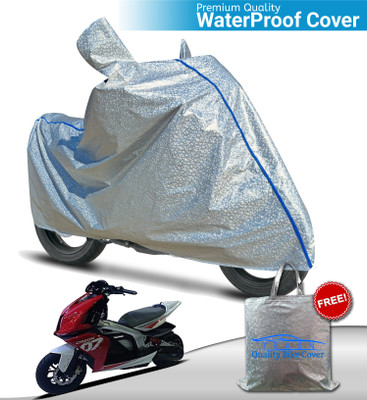 OliverX Waterproof Two Wheeler Cover for TVS(Creon, Silver)