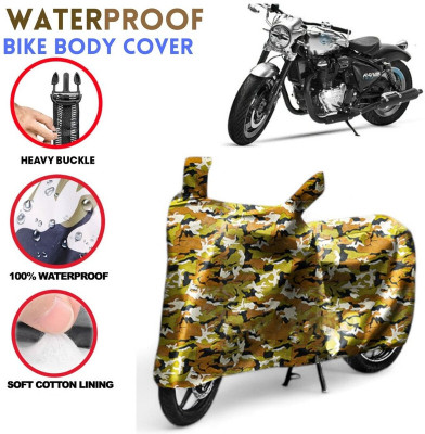 kerwa Waterproof Two Wheeler Cover for Royal Enfield(Multicolor)