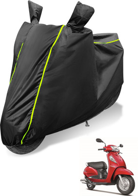 Auto Hub Waterproof Two Wheeler Cover for Suzuki(Access SE, Black)