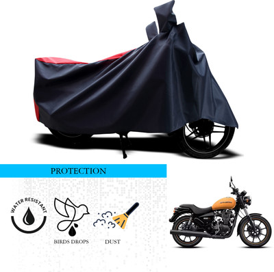 ANTHUB Waterproof Two Wheeler Cover for Royal Enfield(Thunderbird 350, Black, Red)