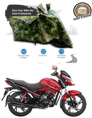 AUTOGARH Waterproof Two Wheeler Cover for Hero(Glamour i3s, Multicolor)