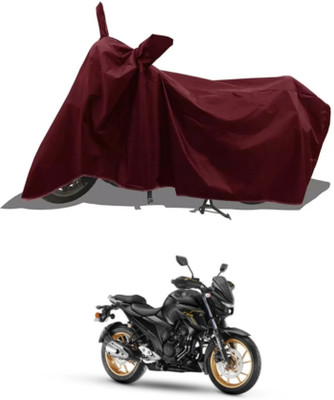 WMIZEXA Waterproof Two Wheeler Cover for Universal For Bike(FZS 25, Maroon)