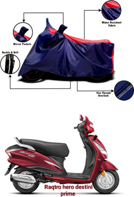 RAQTRO Waterproof Two Wheeler Cover for Hero(Scooty, Blue)
