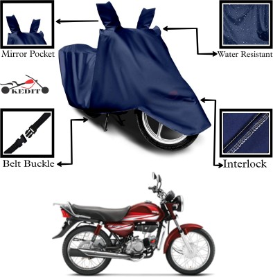 KEDIT Two Wheeler Cover for Universal For Bike(HF Dawn, Blue)