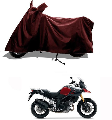 AASHTIK MART Two Wheeler Cover for Suzuki(V-Strom 650 XT, Maroon)