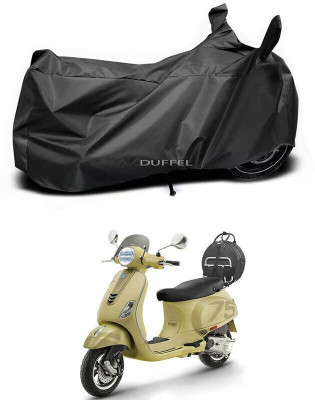 SK AUTO Two Wheeler Cover for Vespa(Vespa VXL 125, Black)