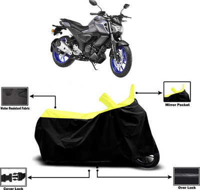 Amexride Two Wheeler Cover for Yamaha(FZS-FI, Yellow)