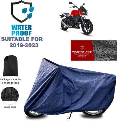 PAGORA Waterproof Two Wheeler Cover for Mahindra(Mojo UT 300, Blue)