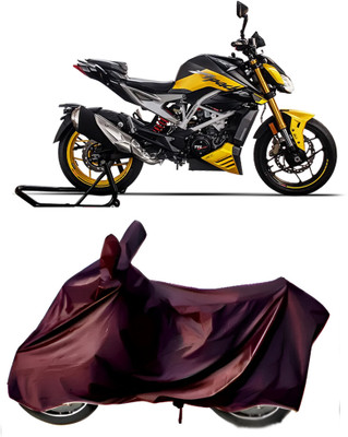 BbcMart Waterproof Two Wheeler Cover for TVS(Apache RTR 310 BS6, Maroon)