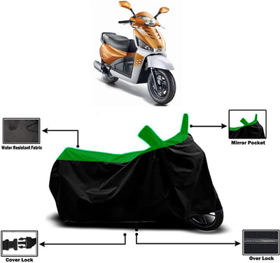 Amexride Two Wheeler Cover for Mahindra(Gusto 125 BS6, Green)
