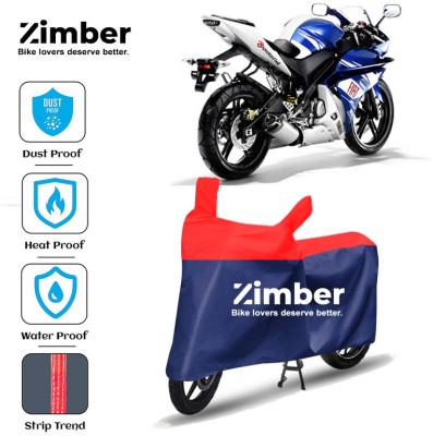 ZIMBER Two Wheeler Cover for Yamaha(YZF R15 V3.0, Red, Blue)