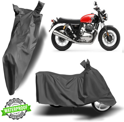 Autoinnovation Waterproof Two Wheeler Cover for Royal Enfield(Interceptor 650, Grey)