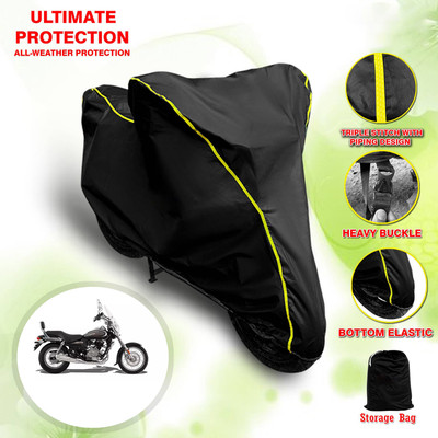 SThanaveX Waterproof Two Wheeler Cover for Bajaj(Avenger 220 Cruise, Black)