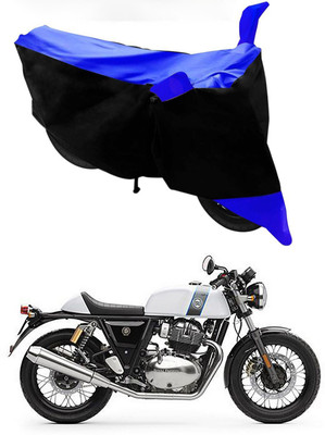 Mdstar Waterproof Two Wheeler Cover for Royal Enfield(Continental GT, Blue, Black)