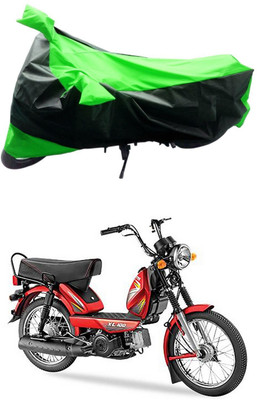 Mdstar Waterproof Two Wheeler Cover for TVS(Heavy Duty, Green, Black)
