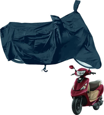 RiderShine Waterproof Two Wheeler Cover for TVS(Scooty Zest 110 BS6, Black)