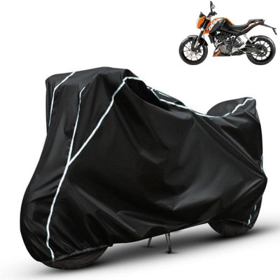 Amikan Waterproof Two Wheeler Cover for TVS(Duke 390 ABS, Black)