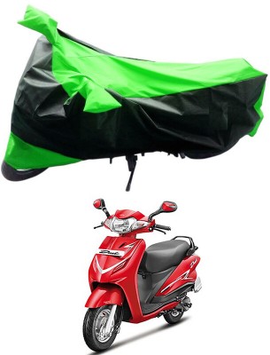 Genipap Two Wheeler Cover for Hero(Duet VX 110CC, Black, Green)