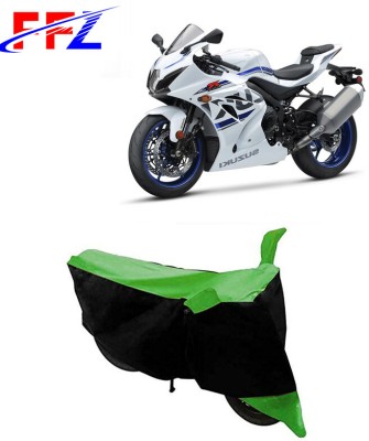 FFZ Two Wheeler Cover for Suzuki(GSX-R1000 ABS, Black, Green)