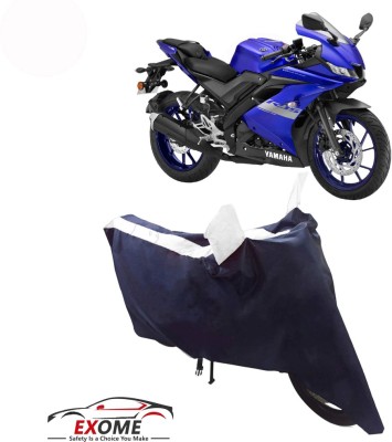 EXOME Two Wheeler Cover for Yamaha(R15 V3, White)