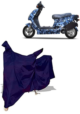 Amexride Two Wheeler Cover for Hero Electric(Electric AXLHE-20 BS6, Blue)
