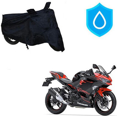 DeepShakshi AUTOMOTIVE Two Wheeler Cover for Kawasaki(Ninja 250, Black)