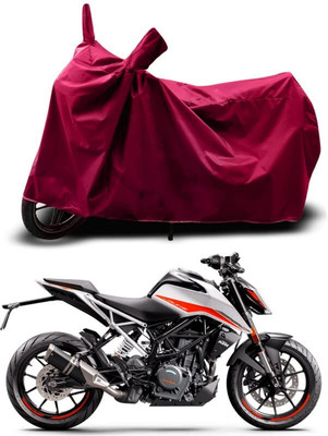 KEDIT Two Wheeler Cover for KTM(390 Duke, Maroon)