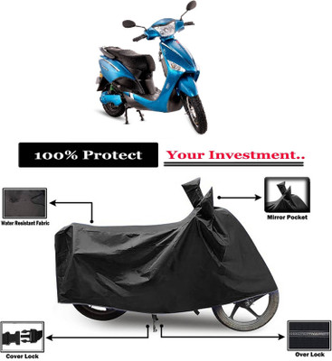 AASHTIK MART Two Wheeler Cover for Hero(Electric Optima Plus, Black)