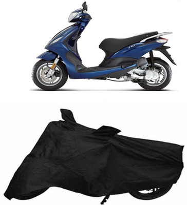 DeepShakshi AUTOMOTIVE Waterproof Two Wheeler Cover for Universal For Bike(Vespa, Black)