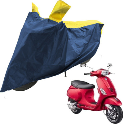RiderShine Two Wheeler Cover for Piaggio(Vespa SXL 150, Blue, Yellow)